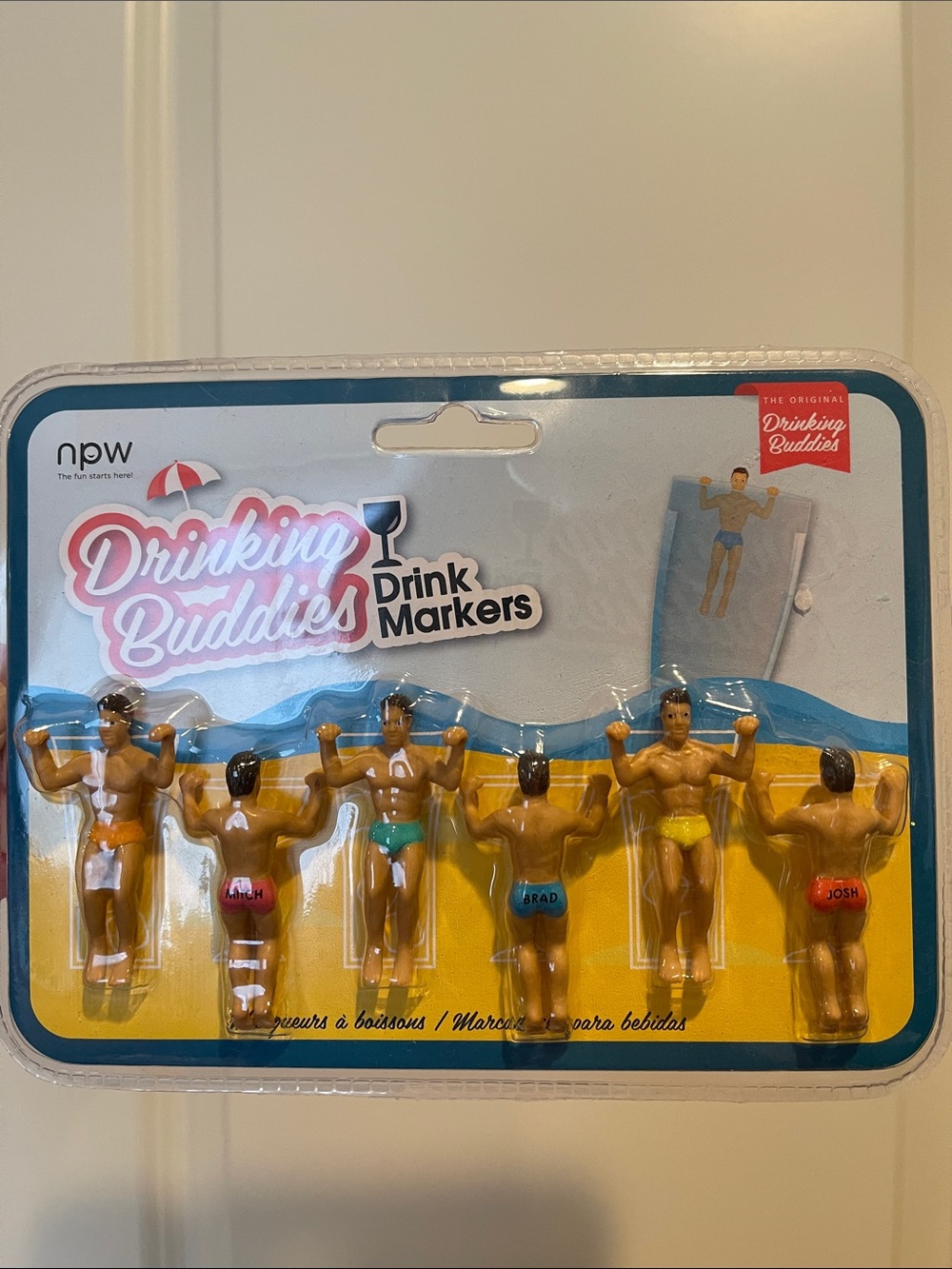 Drinking Buddies Drink Markers - Assorted Colors brand new in Packaging